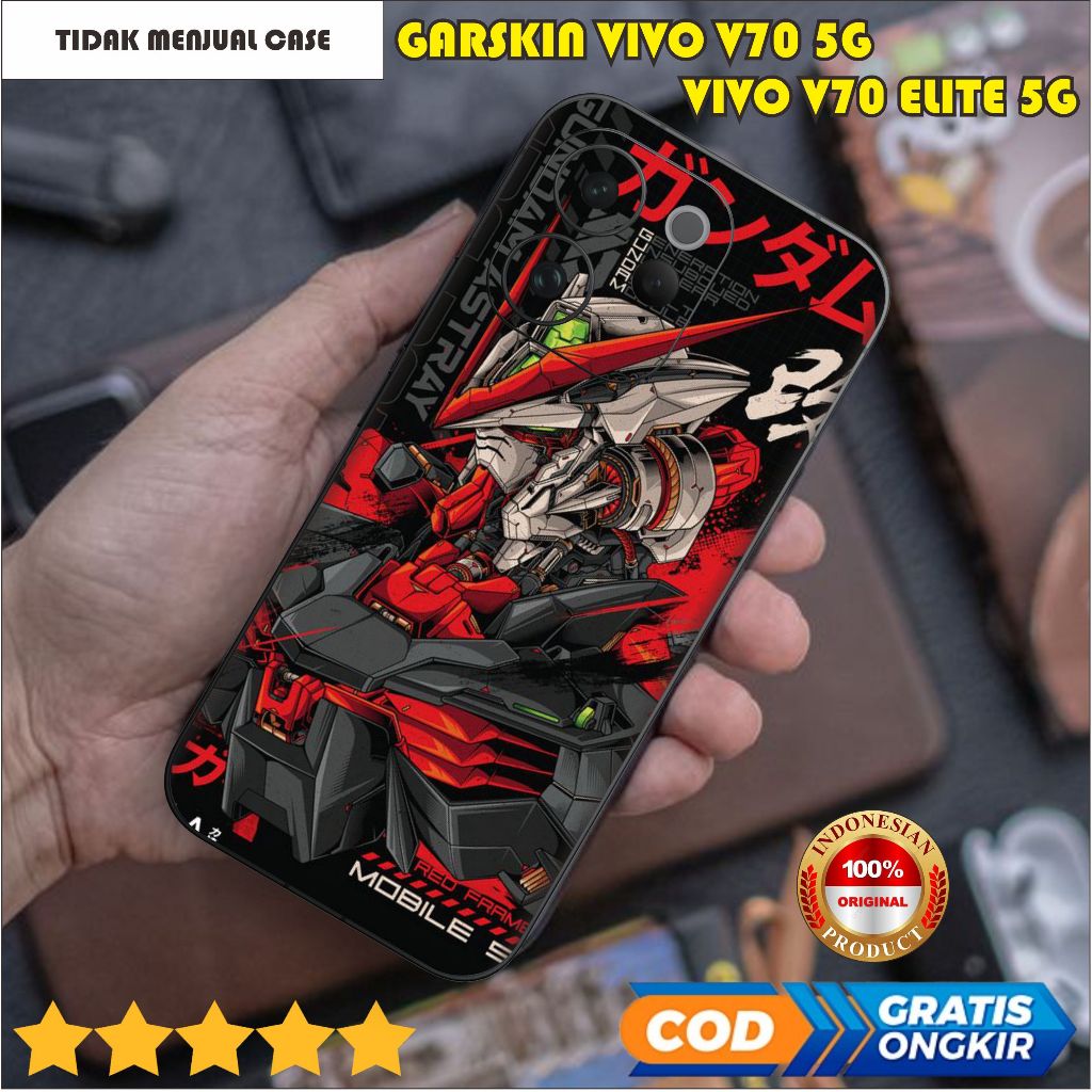 GARSKIN VIVO V70 5G - VIVO V70 ELITE 5G SKIN FULL BODY PROTECTOR HP Vinyl Custom Motif 2pcs - CASH บ