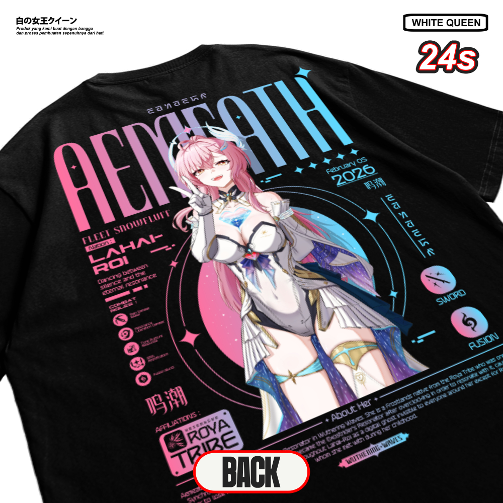 เสื้อยืด White Queen / Autumn Wethering Waves / Cotton 24s
