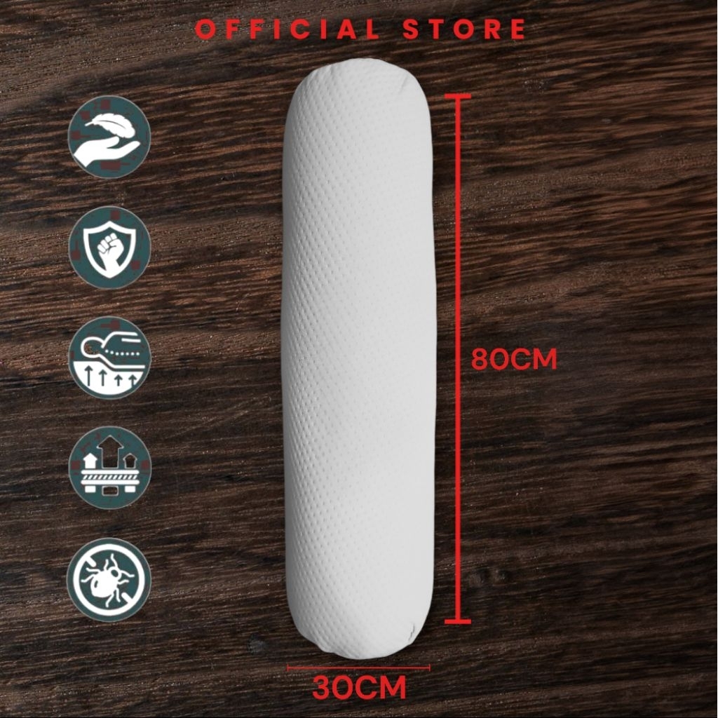 SUPER PREMIUM HOTEL BOLSTER 80x30ซม. MEMORYFOAM FOAM