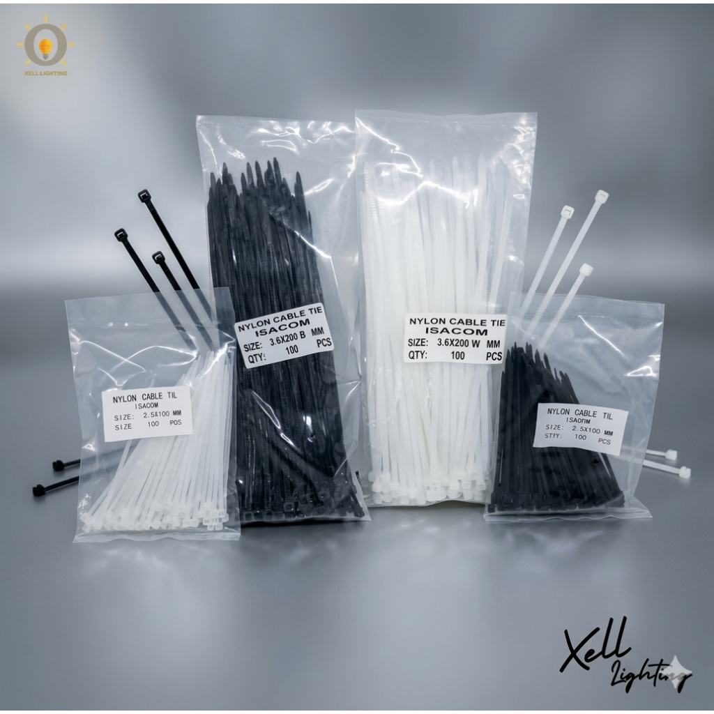 CABLE TIES 10CM 20CM สีดําสีขาว / CABLE TIE / CABLE TIE / CABLE TIE ของแท้ 100%