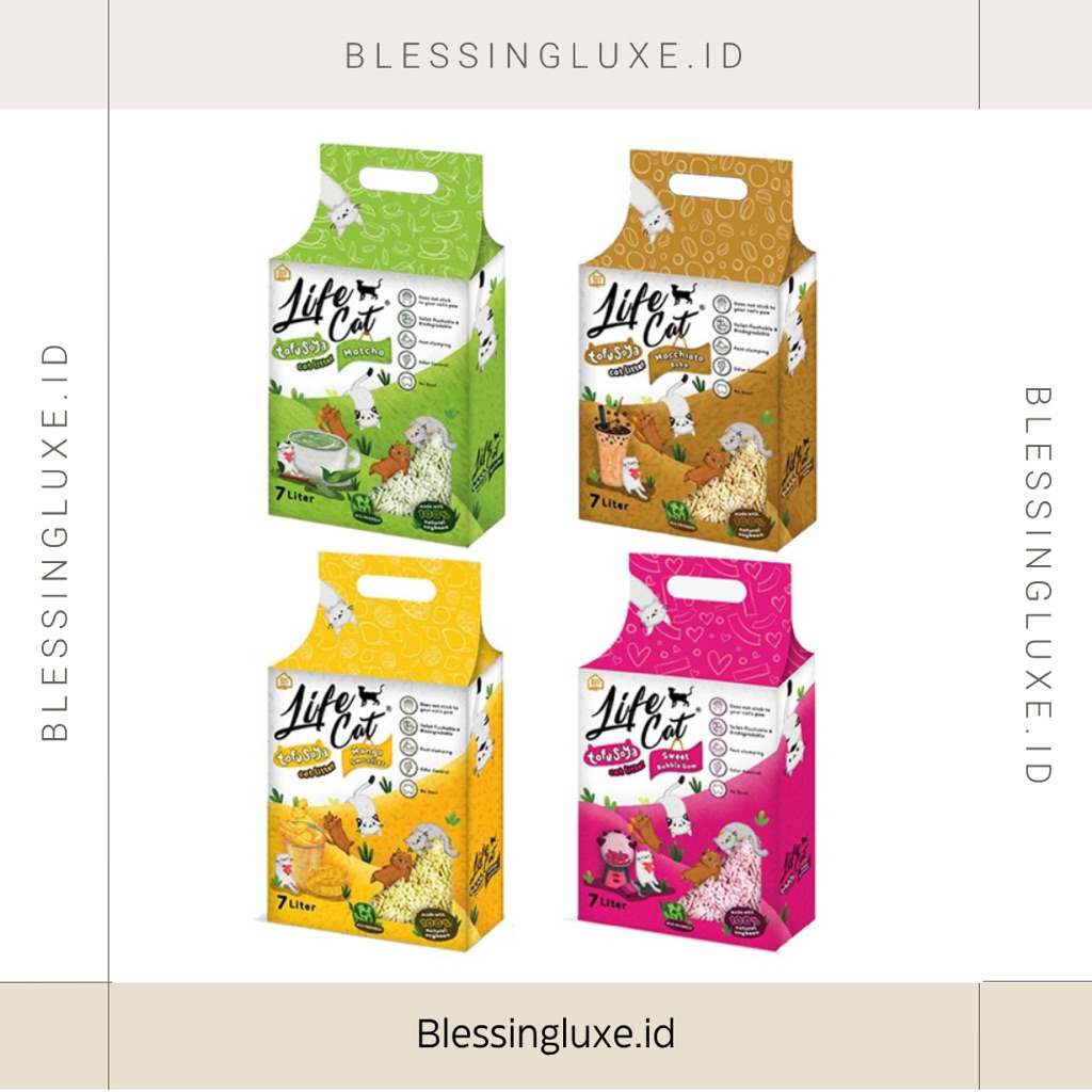 LIFE CAT TOFU SAND CAT SAND 7L CLUMPY SAND สําหรับแมว