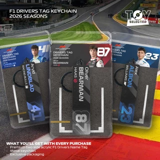[READY] Premium F1 Drivers Name Tag พวงกุญแจอะคริลิค - 2026 Seasons - Norris Verstappen Leclerc Lewis Russell Piestri Sainz Bearman