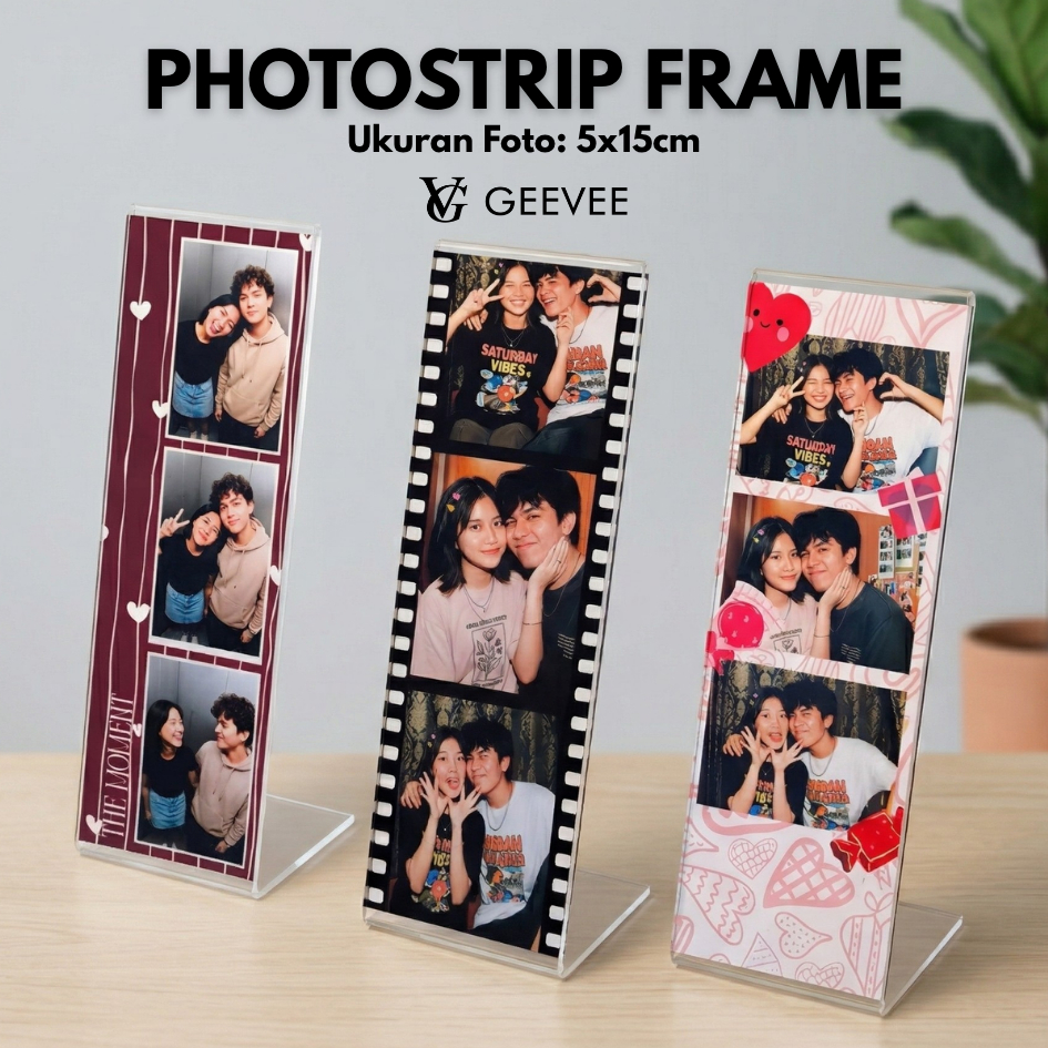 [READY STOCK] Aesthetic Acrylic Photostrip Frame | กรอบรูปตาราง Photobooth กล่องรูปถ่ายยืนอะคริลิคใส