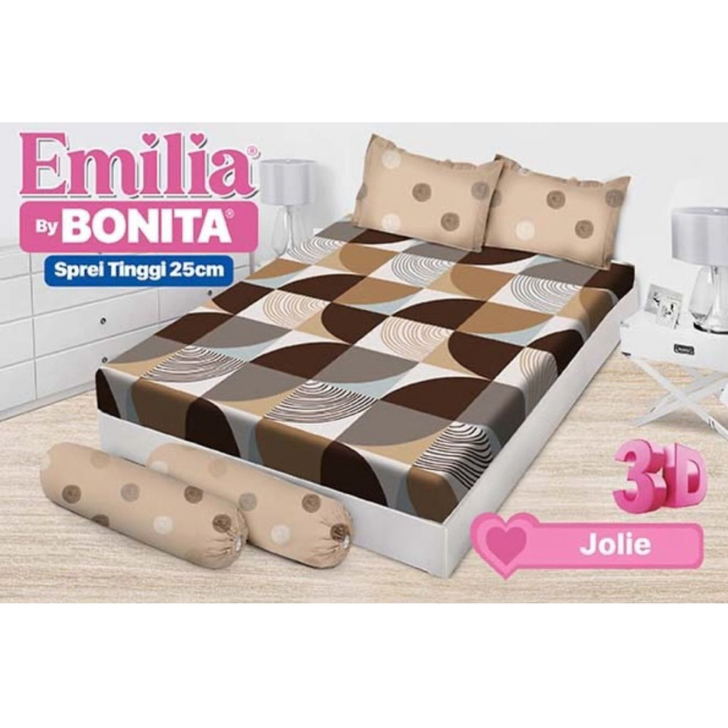 ผ้าปูที่นอน Bonita ขนาด 180x200 - ผ้าปูที่นอน Bonita พร้อมวัสดุนุ่ม - ผ้าปูที่นอน Bonita Emilia สูง 