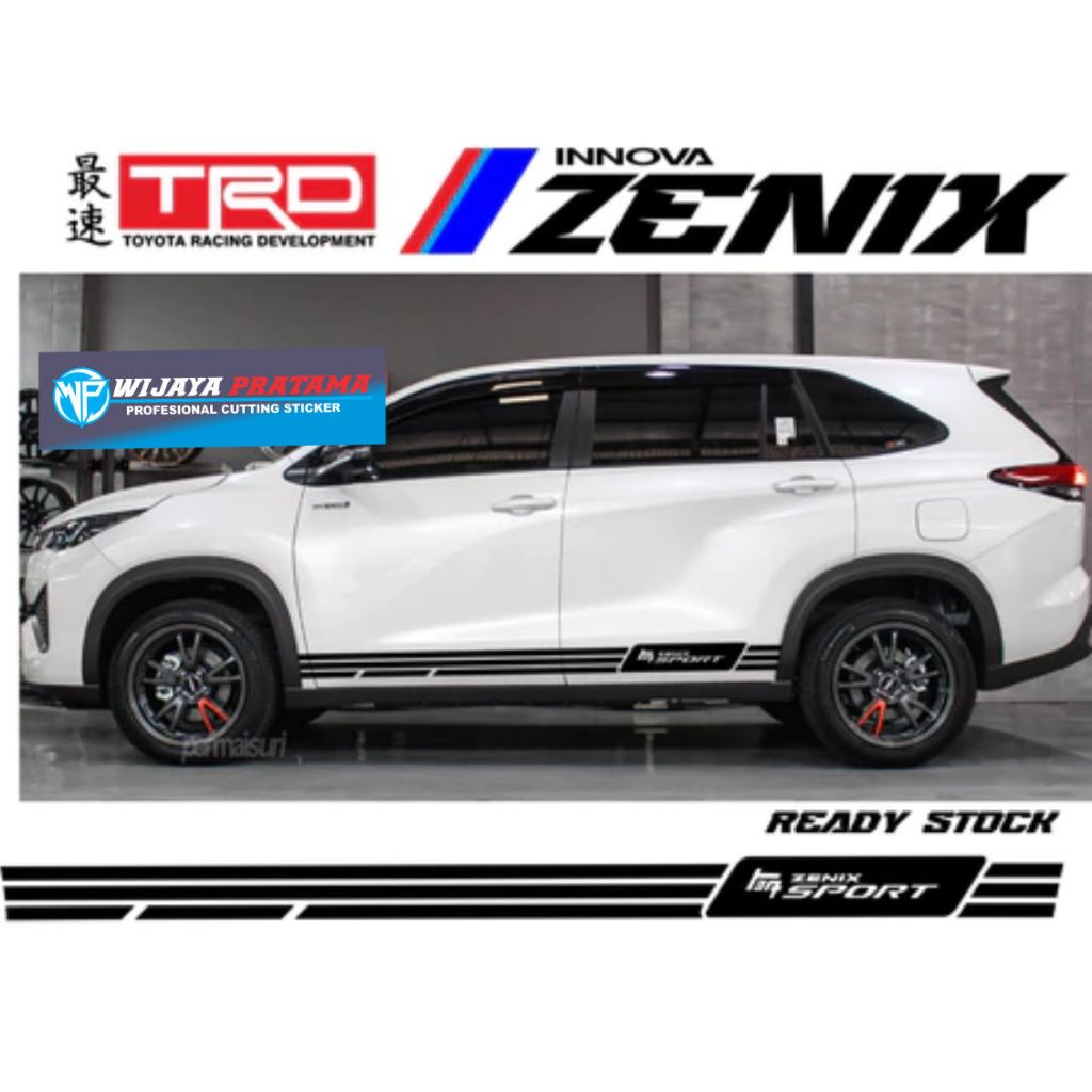 สติ๊กเกอร์ตัด INNOVA ZENIX SIDE BODY STICKER FOR THE LATEST INNOVA ZENIX CAR