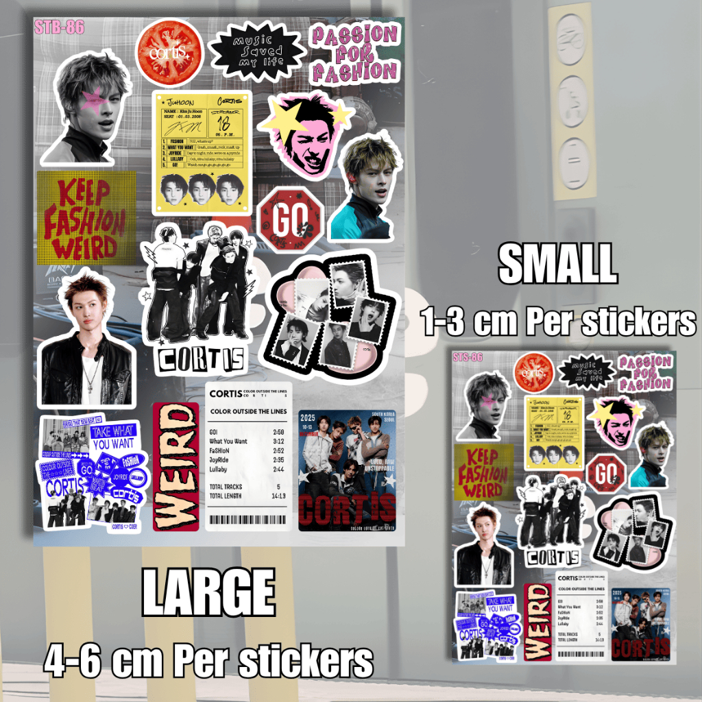 Cortis สติกเกอร์ไวนิล Matte Edition ความงาม Kpop รูปที่ 3
