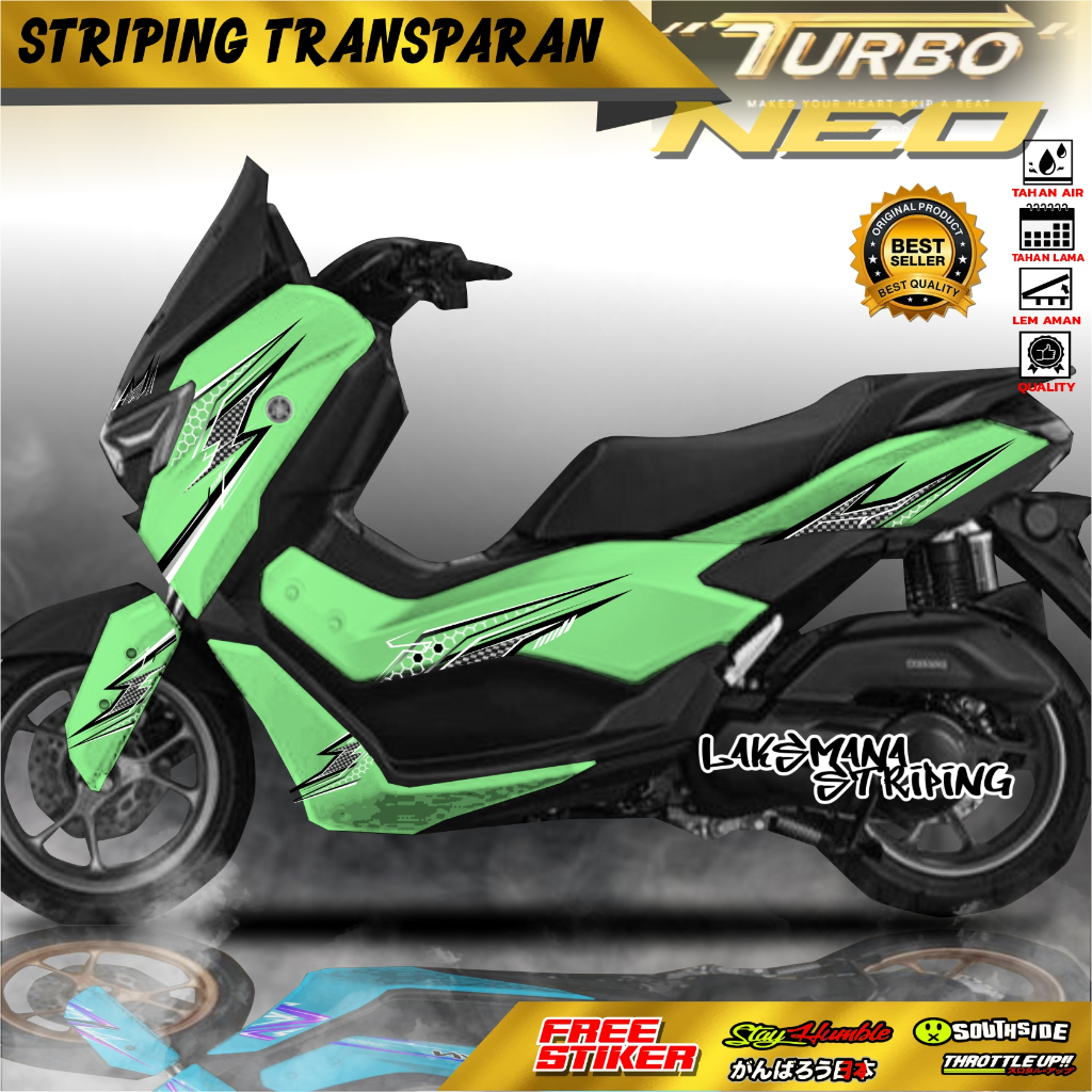 NMAX NEW NEO 155 Striping YAMAHA NMAX สติ๊กเกอร์ Variations สามารถขอสีและชื่อ NMX NEW STICKER