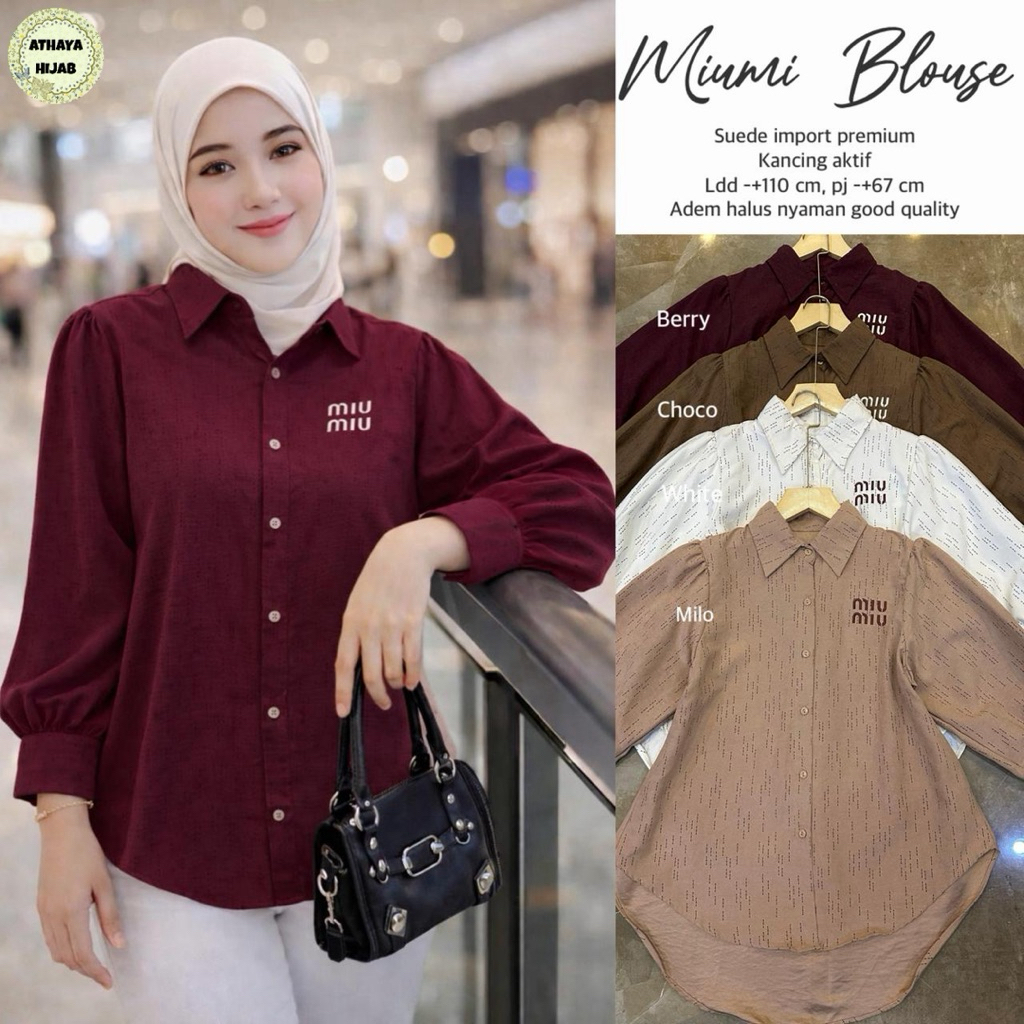 Miumi Blouse Suede Import by Athaya