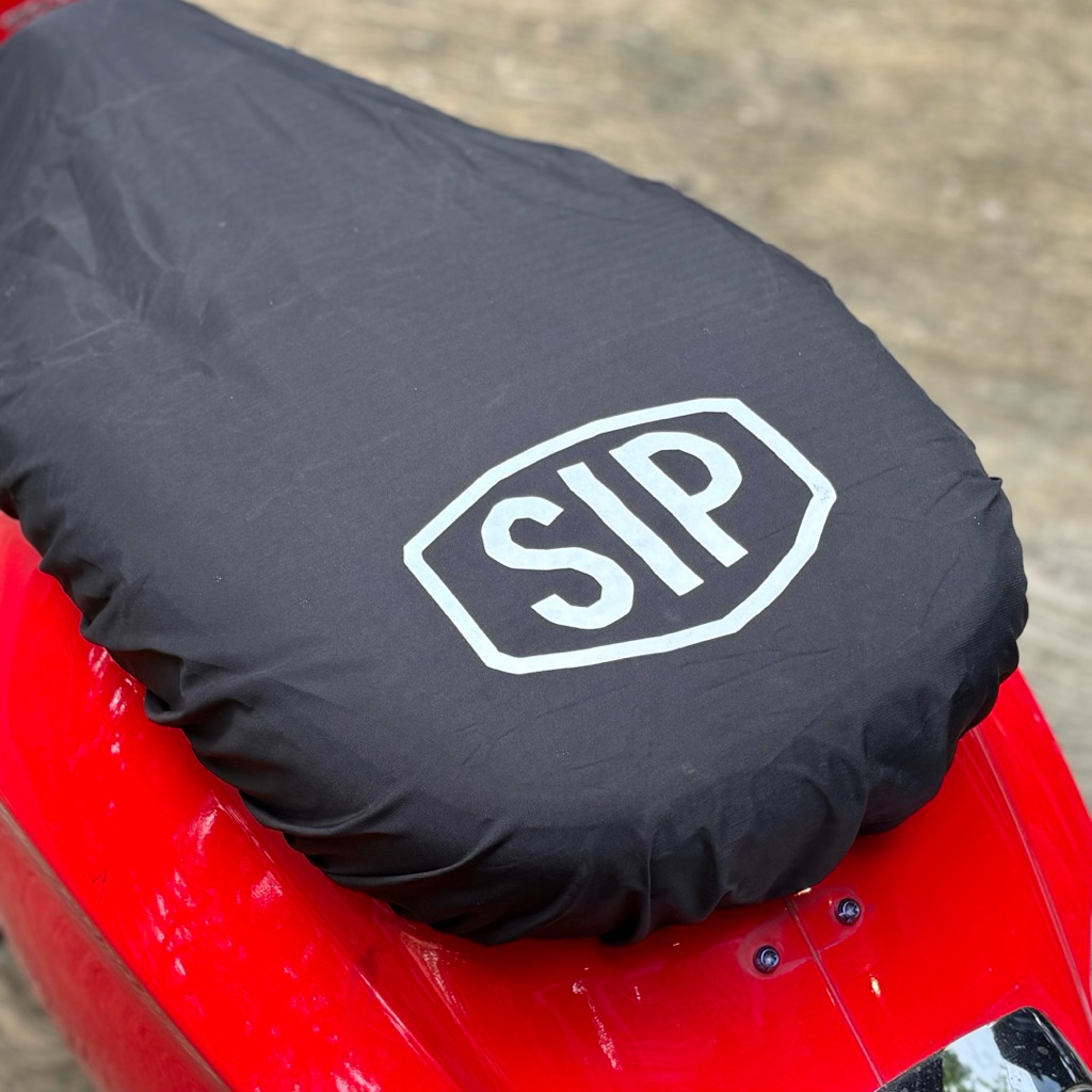 SIP สีดํา Vespa Sprint Prima LX S GTS ที่หุ้มเบาะ