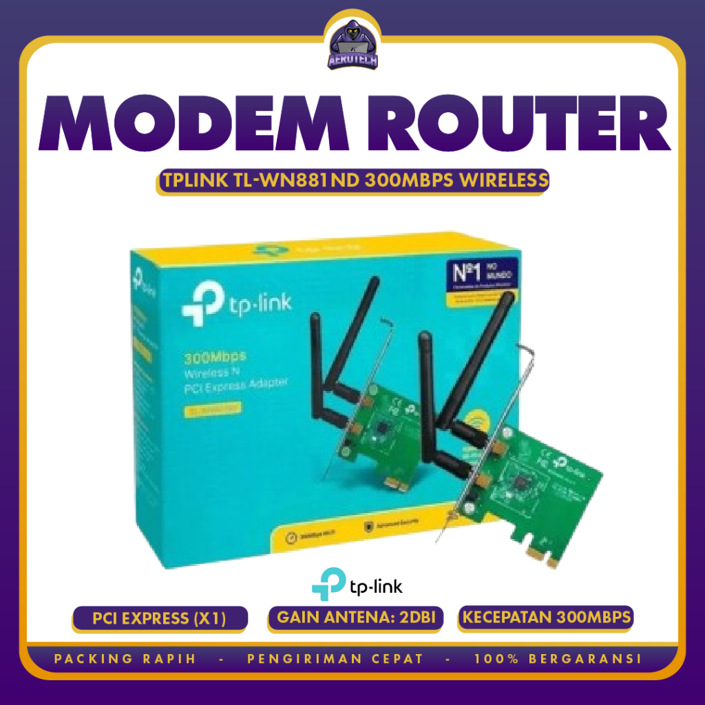 TPLink TL-WN881ND 300Mbps Wireless N PCI Express Adapter