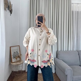 ELORA BLOUSE BORDIR LINEN RAMI