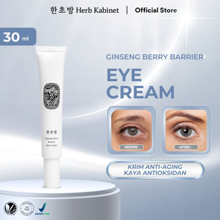 HERB KABINET Ginseng Berry Barrier Eye Cream 30ml - Krim Mata Anti Aging Menyamarkan Garis Halus