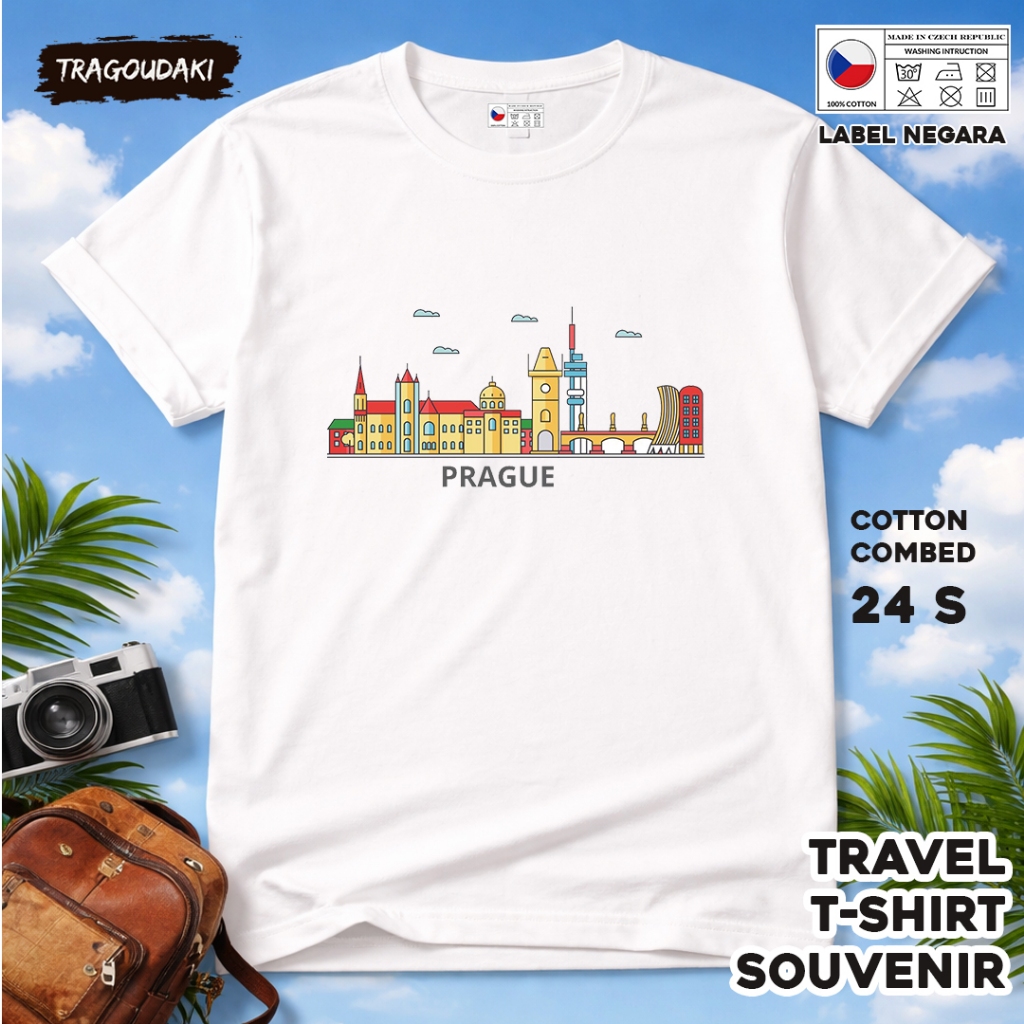 เสื้อยืด BY CZECH 20 พร้อมแท็ก ASAL CZECH COTTON 24S SOUVENIR ของขวัญพรีเมี่ยม