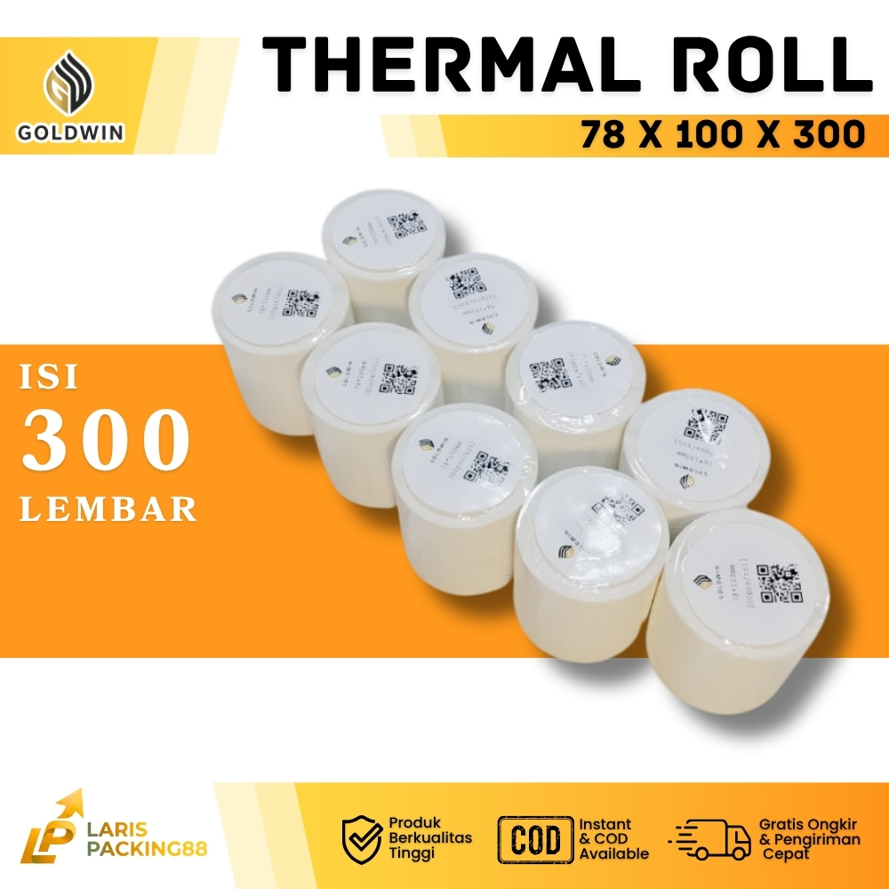 Thermal GOLDWIN ม้วน 78x100x300 ชิ้น