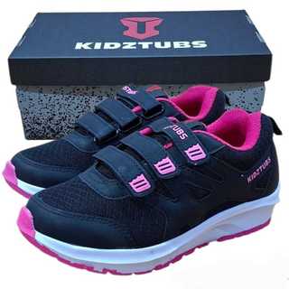 KIDZTUBS Sepatu Sekolah Anak Perempuan Premium Perekat Rekat Usia 6-10 Tahun TUBS1447121424
