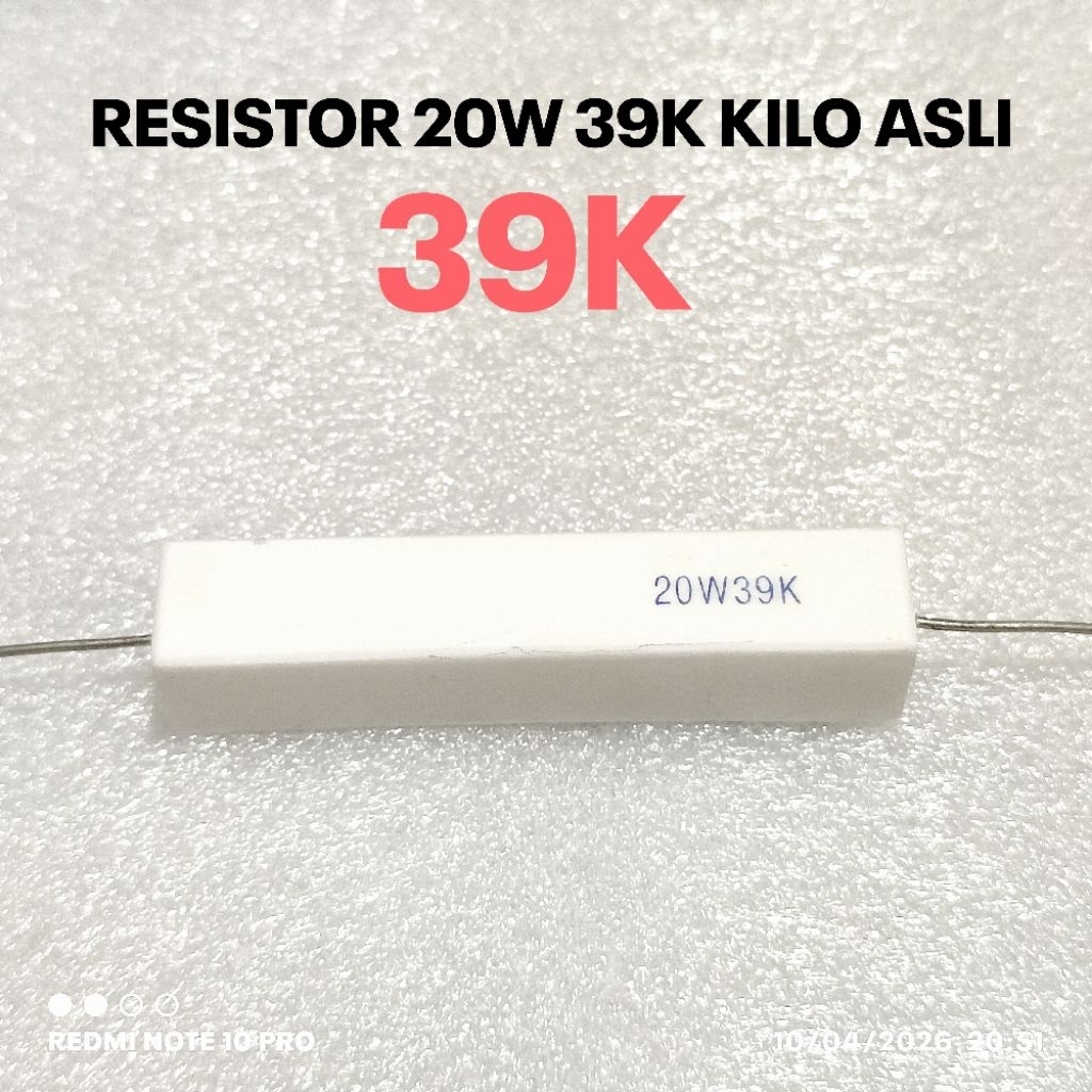 20W 20WATT 39K 39K KILO ROHS ORIGINAL CHALK RESISTOR