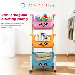 TOMASTER - Rak Susun Serbaguna/Lemari Rak/Perabotan/Tempat Pakaian/Lemari Rak/Rak Susun/Rak Serbaguna