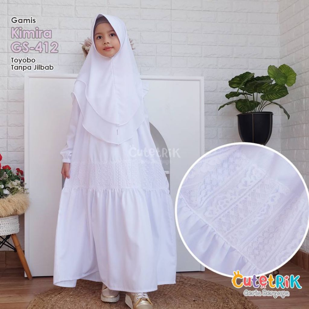 (พร้อมมากมาย) gamis ทันที KIIRA สีขาว น่ารัก ใหม่ล่าสุด ไม่ใช่ nrawang Hajj Umarh rituals