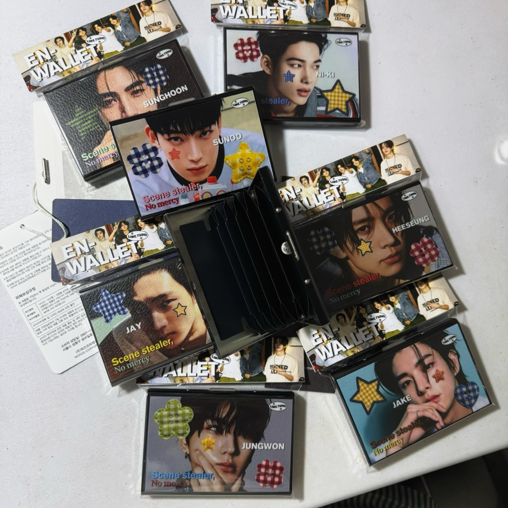 EN-WALLET โดย LST ENHYPEN KPOP TIN CARD HOLDER 6 ช่อง