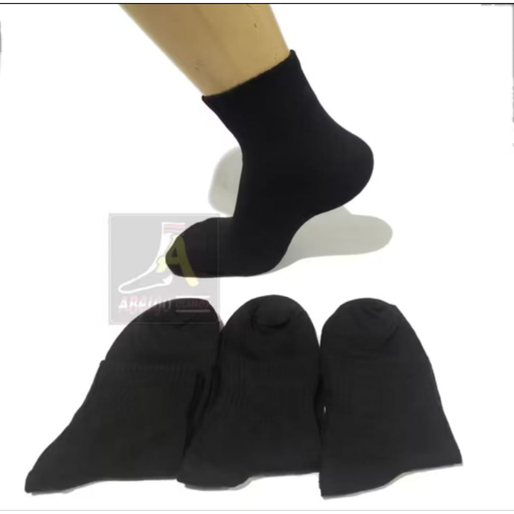 (3 PAIRS) BLACK SCHOOL SOCKS FOR ELEMENTARY SCHOOL, MIDDLE SCHOOL สูง, THICK และ SOFT PE MATERIAL
