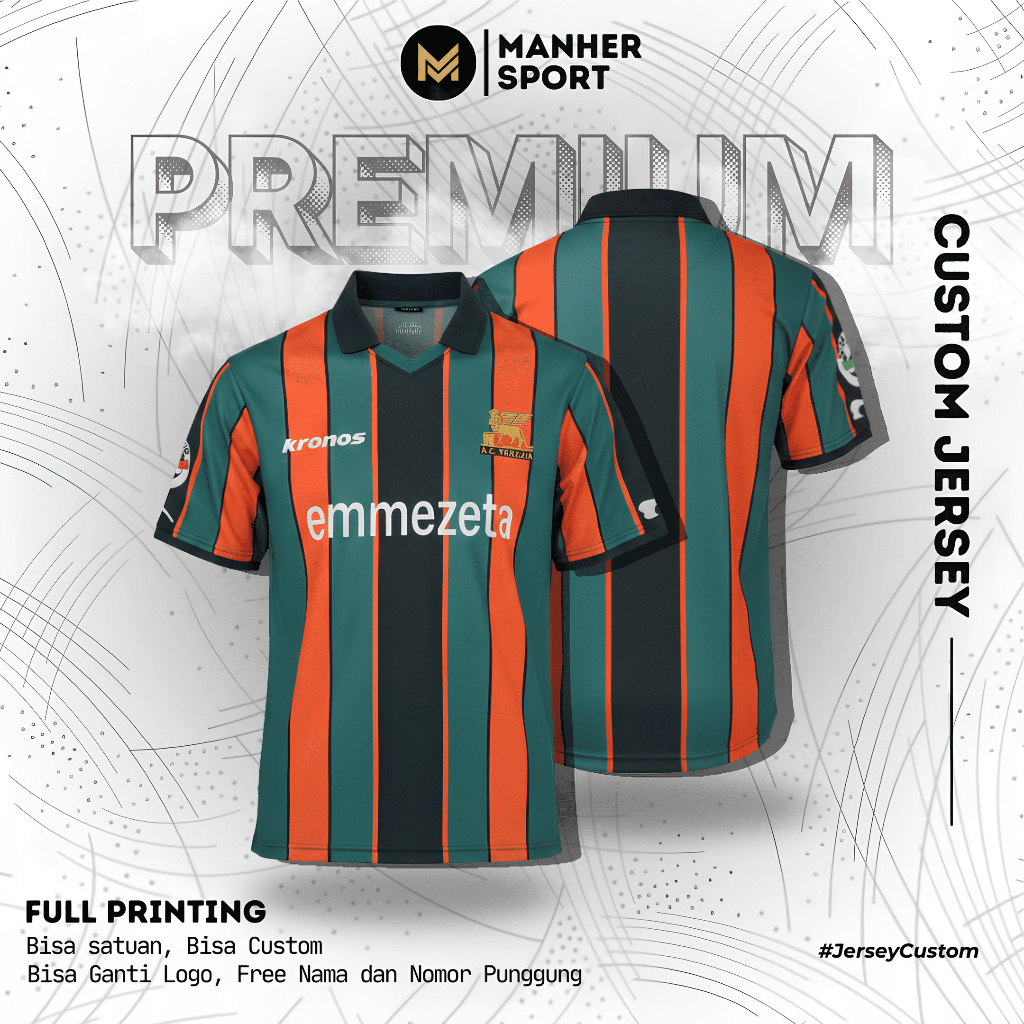 เวเนเซีย 1999 2000 เสื้อเจอร์ซีย์ที่กําหนดเองการพิมพ์เต็มรูปแบบ