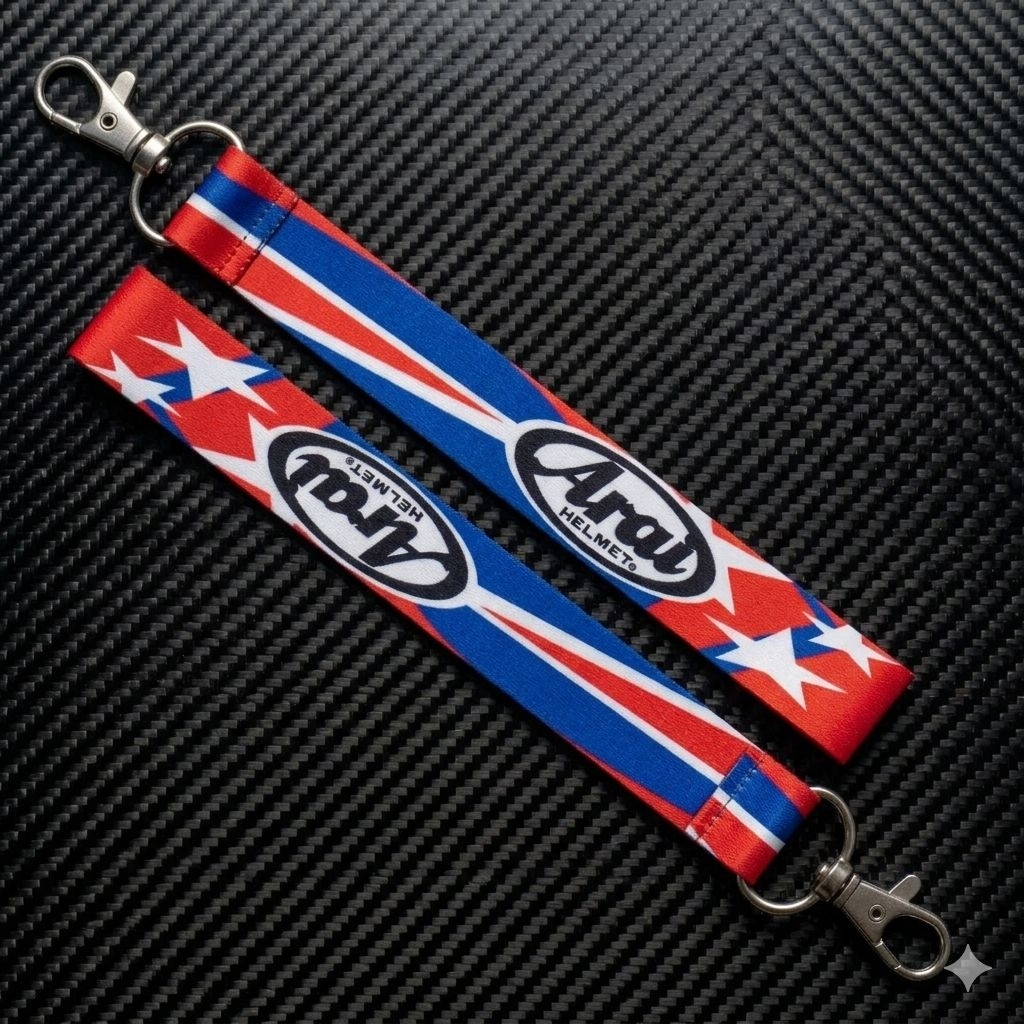 GANTUNGAN MOTORCYCLE KEYCHAIN STRAP ARAI THAILAND COOL AESTHETIC PREMIUM