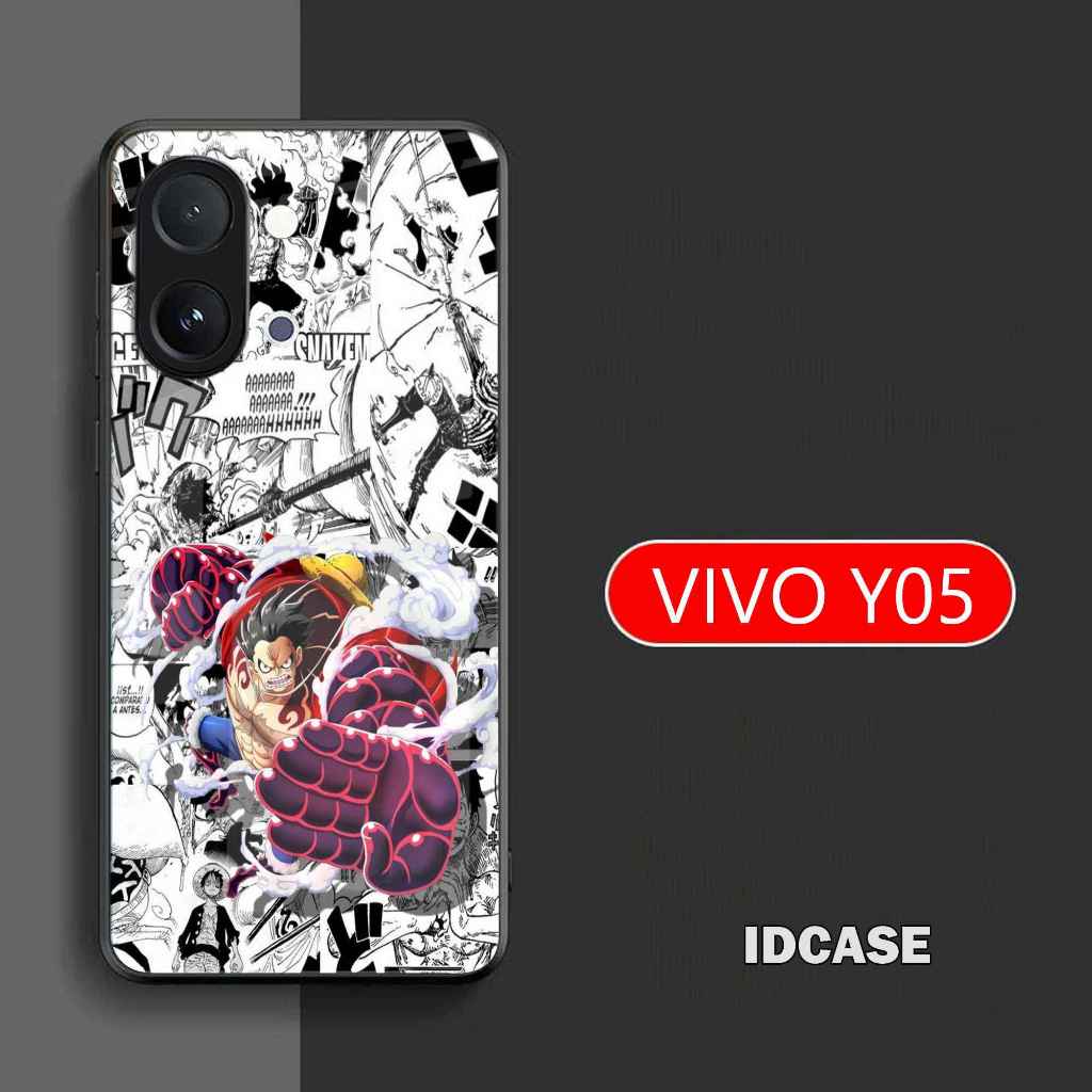 HP Softcase Glass Glitter Glass สําหรับ Vivo Y05 - เคสโทรศัพท์ Vivo Y05 - K90