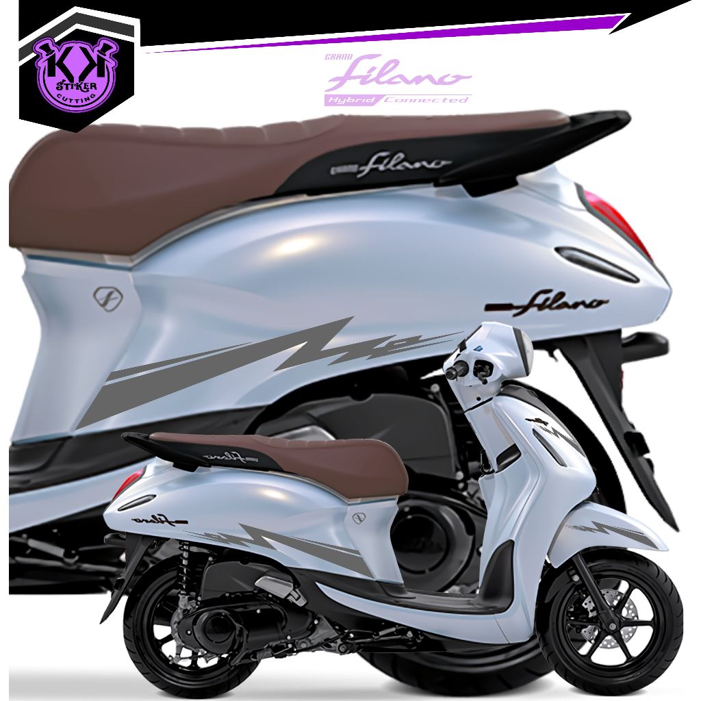 SC.630/STRIPING CUTTING/STICKER YAMAHA GRAND FILANO/STICKER TRIBAL SIMPLE/STRIPING UNIQUE GRAND FILA