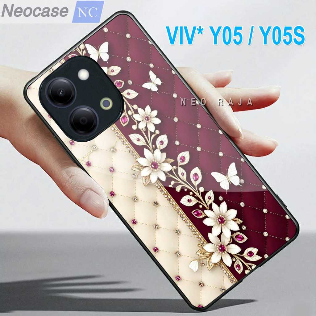 SoftCase Glass Kaca VIVO Y05 / Y05S - Casing HP VIVO Y05 / Y05S Case HP Y05 - N222