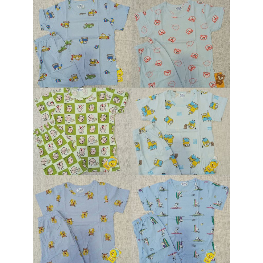 CHILDRENS PAJAMAS CHILDRENS SLEEPWEAR HP KUBAO GIRLS AND BOYS AGED 7-9 ปี