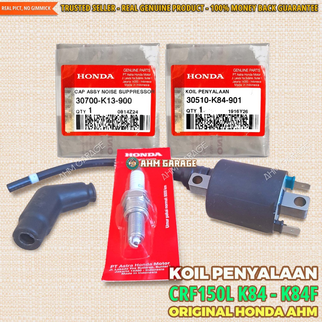 CRF150L K84 COIL CRF 150L หัวเทียนหัวหมวก CPR9EA9 คอยล์จุดระเบิด CRF 150 L MP35V TEC 43 หมวกเสียงรบก