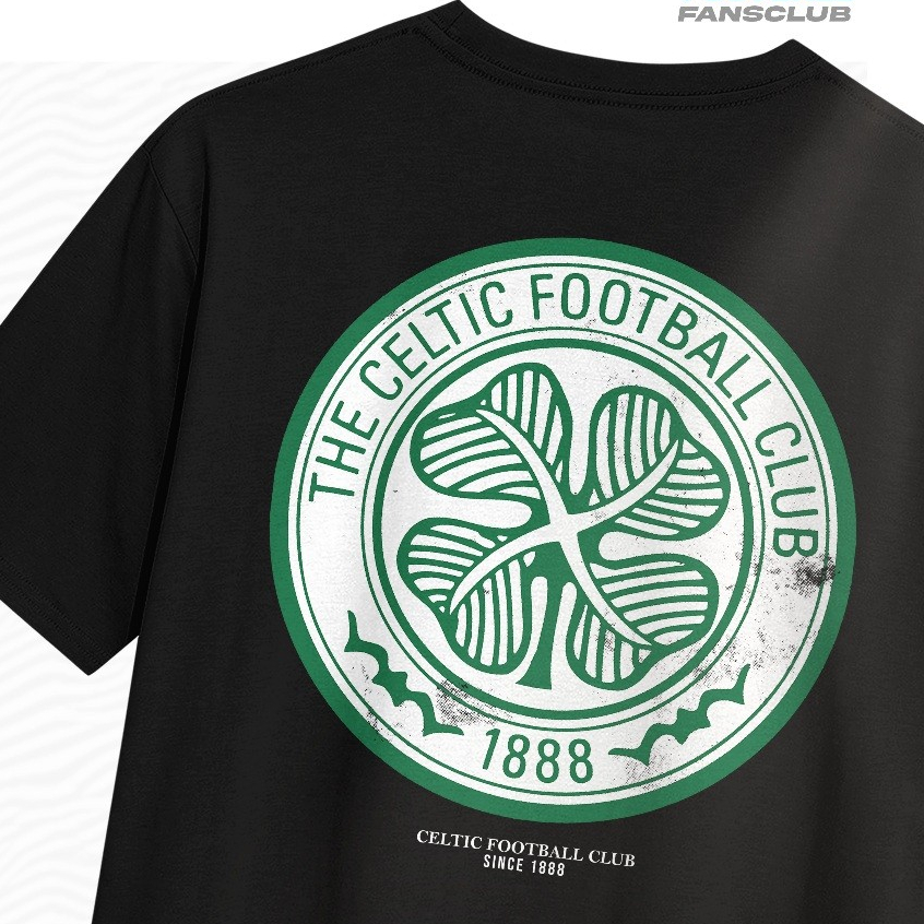 เสื้อยืด Football Fansclub Celtic FC 1888 - เสื้อยืดสีดําขั้นพื้นฐาน