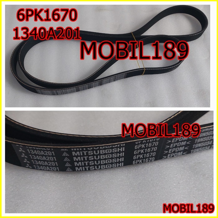 FAN BELT VAN V BELT 6PK1670 1340A201 ALL NEW PAJERO SPORT 2.4