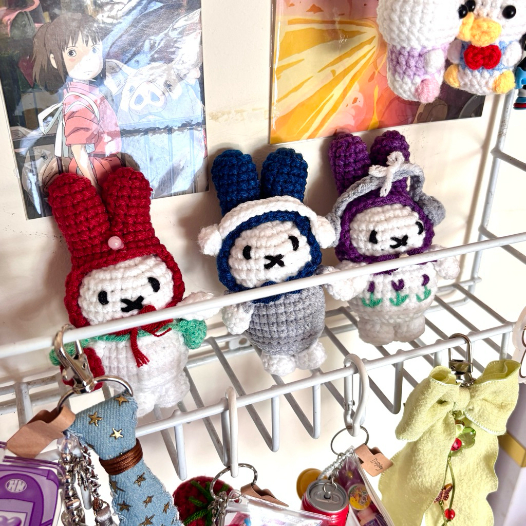 GANTUNGAN Elforia Miffy Crochet / Miffy Amigurami / Miffy Crochet / ไม้แขวนเสื้อ Miffy