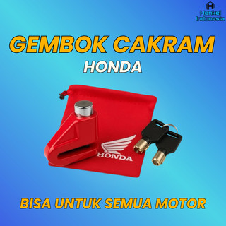 Gembok Cakram Honda - Kunci Gembok Rem Cakram Disc Brake Disc Lock - Sepeda Motor Universal
