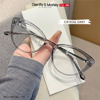 Gently Morley Kacamata Cat Eye Minus Lensa Anti Radiasi Anti Blueray Fashion Wanita Terbaru Material TR-90+Metal 52001=32032