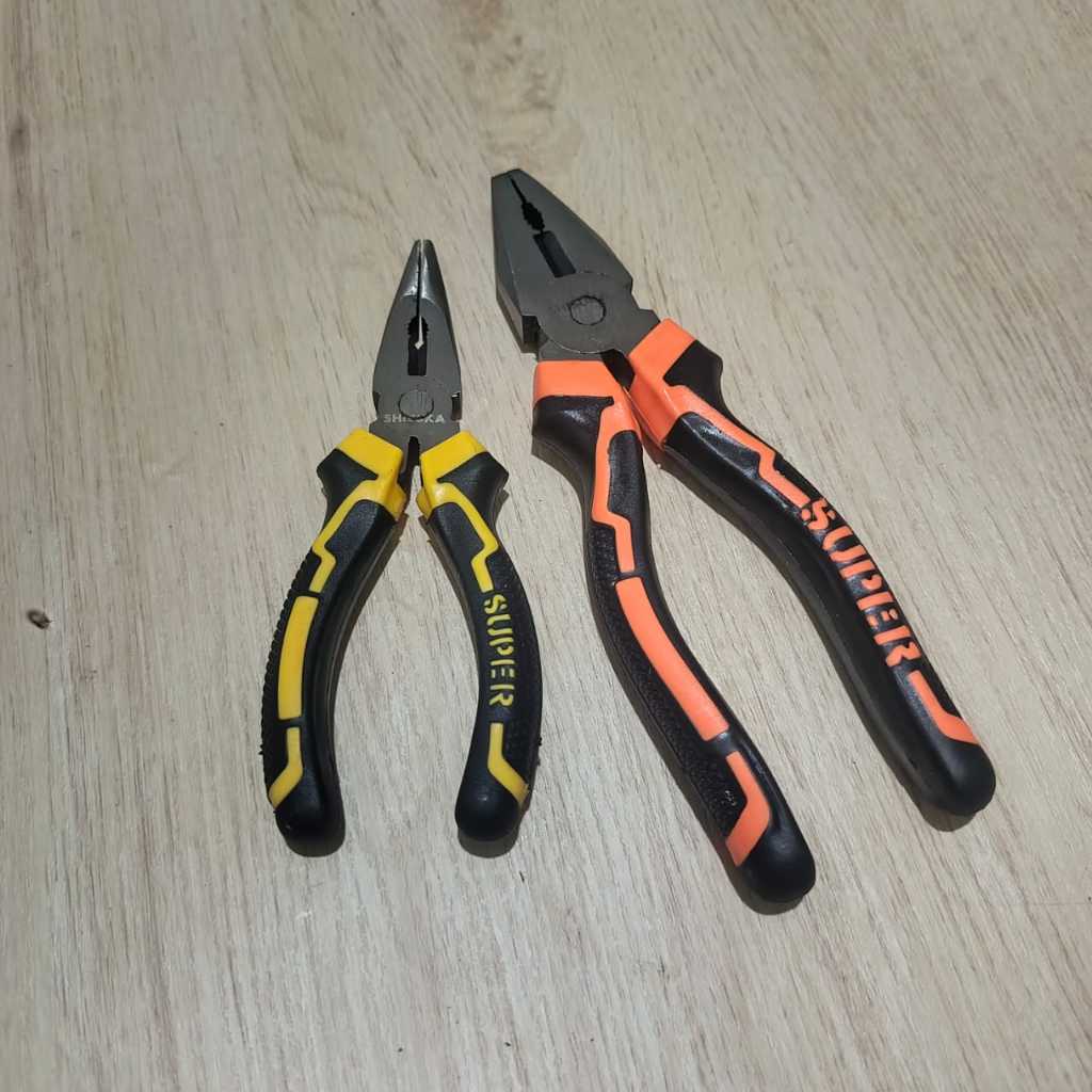 2-SET COMBINATION PLIERS 8" + 6" PLIERS / เครื่องมือทํางาน / อีกด้วย AVAILABLE TEKIRO ยี่ห้อ / เครื่