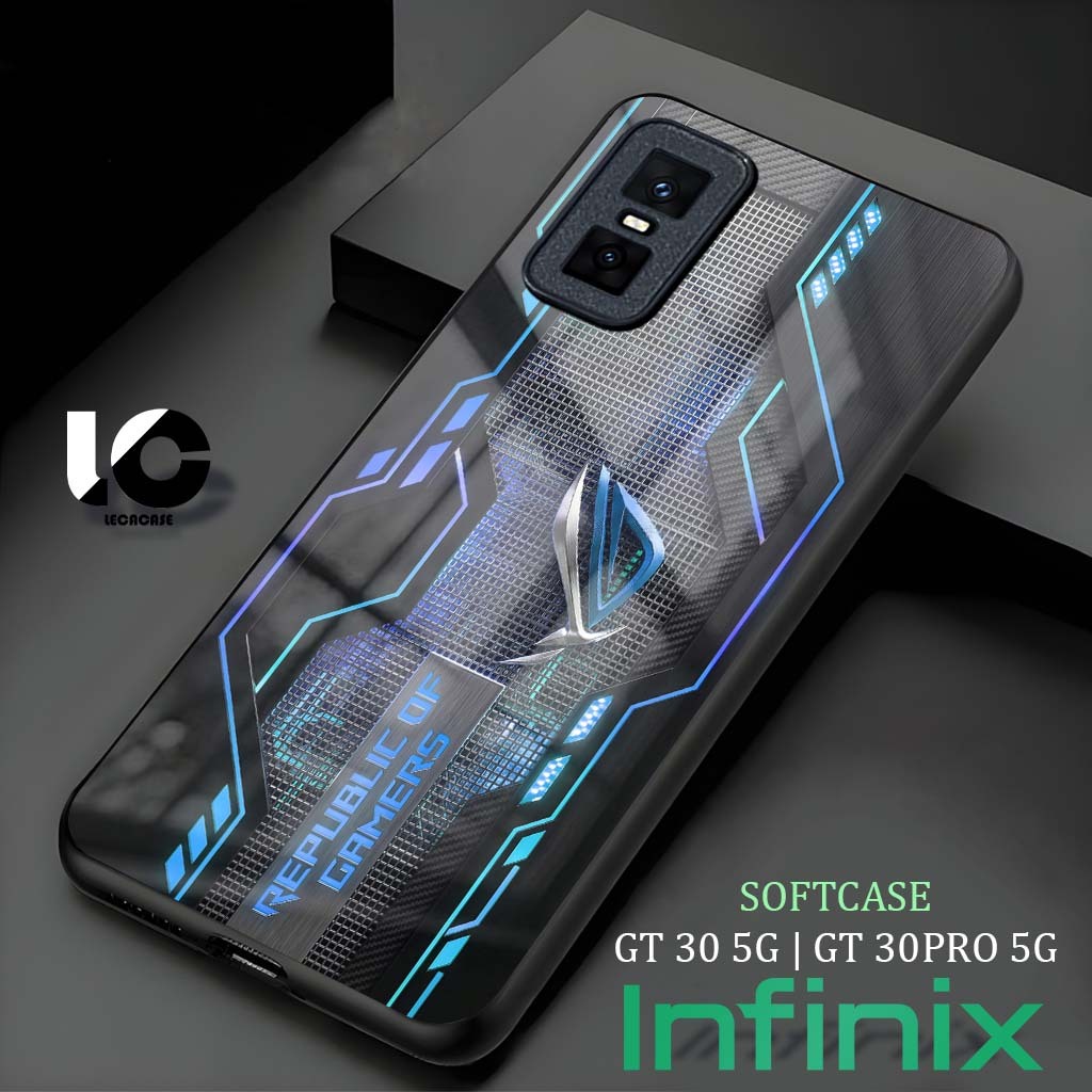 LR80 Softcase Glitter Infinix GT 30 5G | 30 PRO 5G | เคสเคลือบเงา HD Motif Softcase Full Cover Infinix GT 30PRO Premium Face Case เกม Rogg