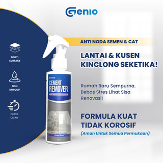 GENIO Cement Remover Spray 150mL - Spray pembersih noda semen dan cat tembok