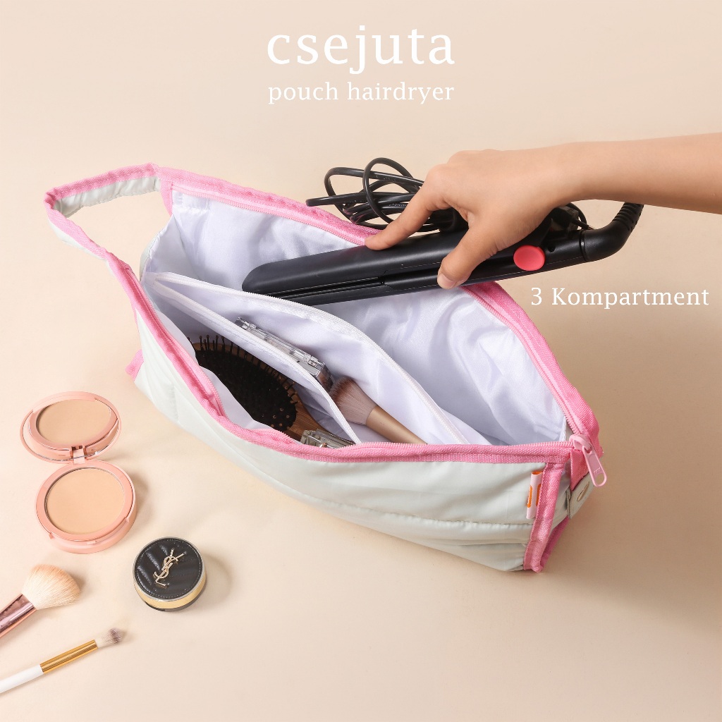 Csejuta - Haru - Hairdryer Pouch - Puffy Pouch - Hair Straightener Bag - Hair Straightener - Hair ca
