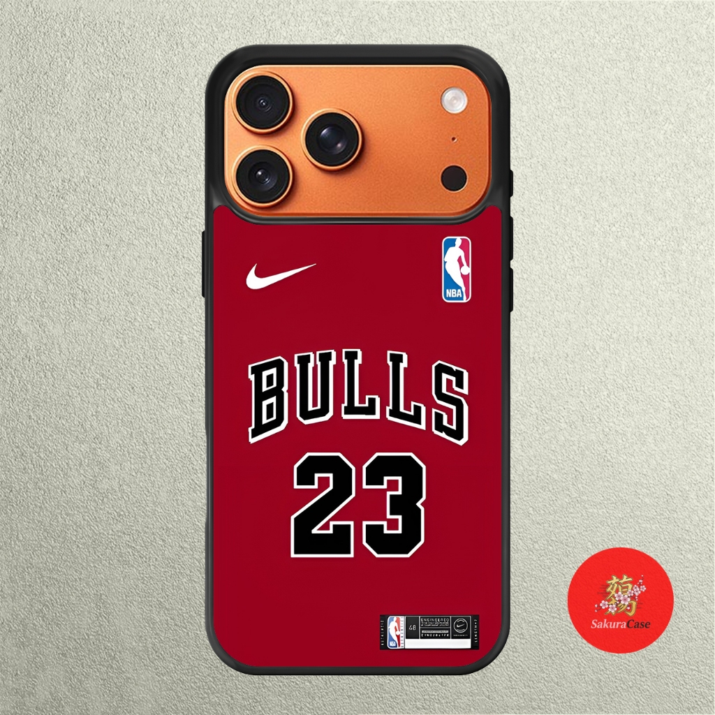 เคส IPhone 17 16 15 14 13 12 11 X XR Xs 8 7 6 5 Plus Pro Max Air Softcase Chicago BULLS Jordan