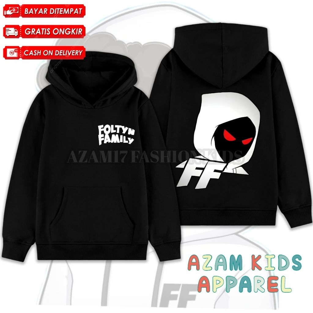 FoltYN FAMILY YOUTUBER CHILDRENS HOODIE JACKET ROBLOX CHILDRENS GAME ฟรีชื่อ / YOUTUBER ROBLOX FOLTY