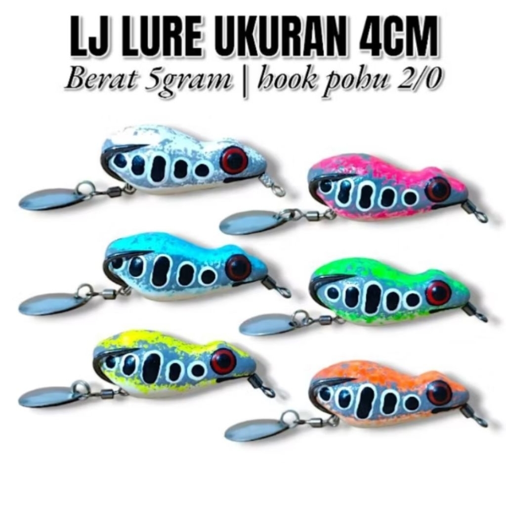 ซอฟท์กบ TOTOL LJ LURE ขนาด 4 ซม. เหยื่อหล่อสําหรับคอร์กและโทแมน