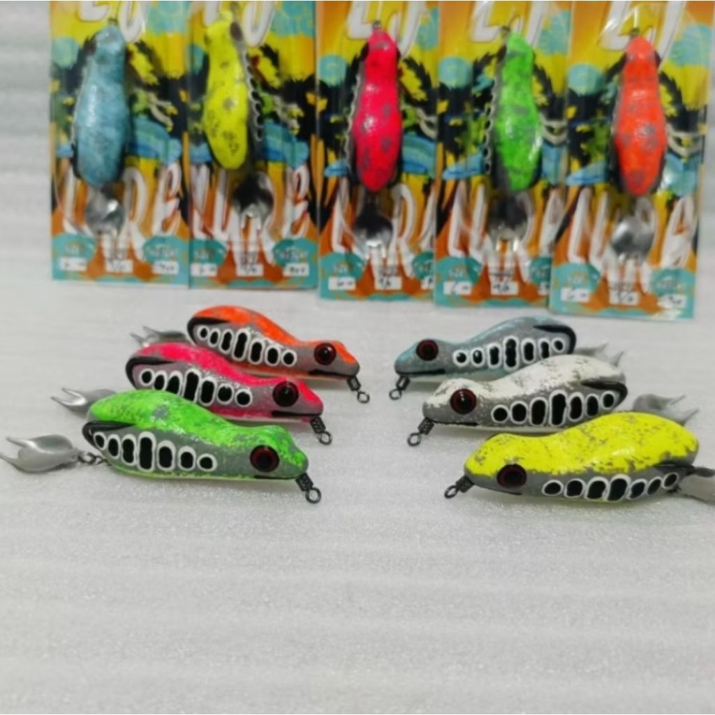 ซอฟท์กบ TOTOL LJ LURE ขนาด 6 ซม. เหยื่อหล่อสําหรับคอร์กและโทแมน
