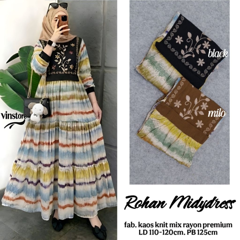 Rohan midi dress ชุดสตรีดั้งเดิมโดย vinstore