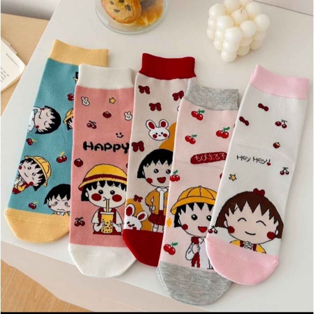 ถุงเท้ายาวสําหรับผู้ใหญ่ Chibi Maruko Chan