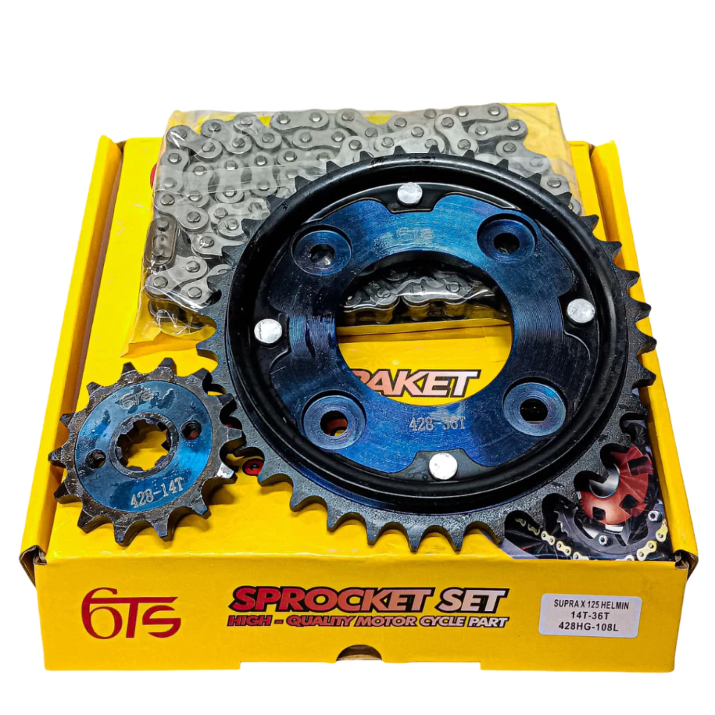 [14T/37T] GEAR / GIR SET PACKAGE SEPUH 14T 37T NEW - SUPRA X 125 CARBON / INJECTION - REVO FIT FI / 