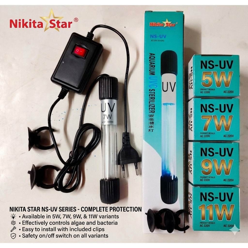 NIKITA STAR UV LAMP / ALGAE ERADICATION LAMP / AQUARIUM UV LAMP