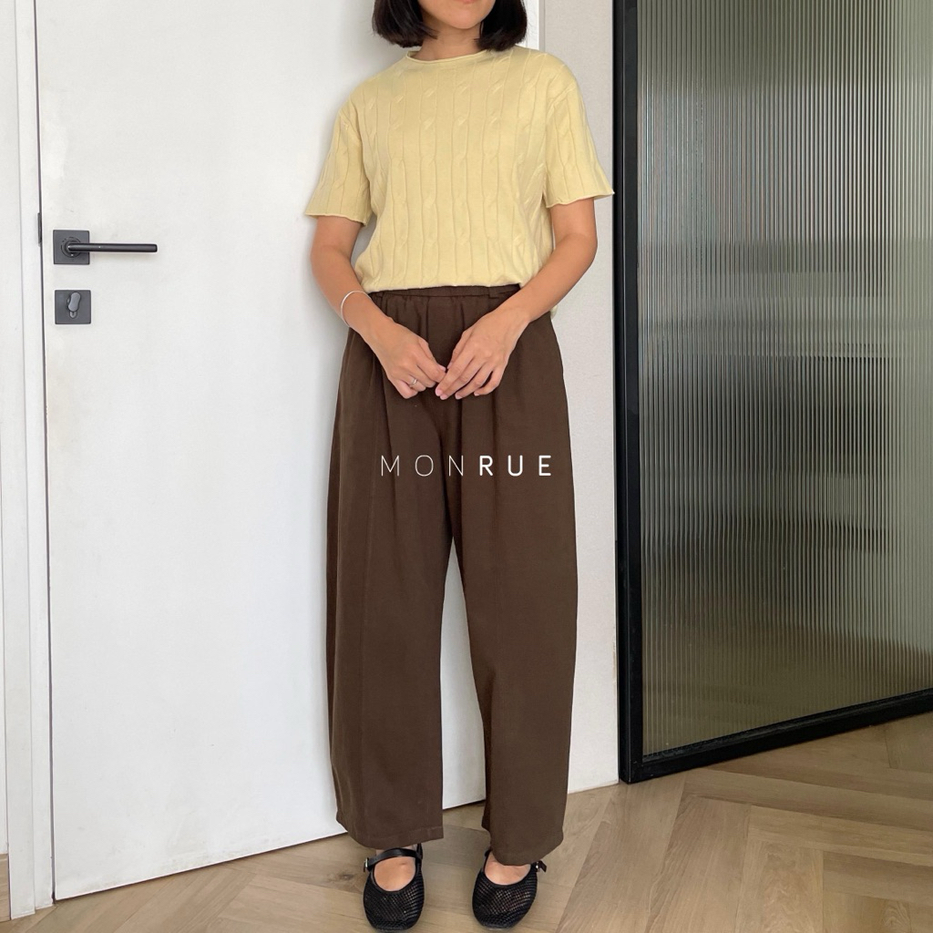 MONRUE Ravi Cotton Curve Pants