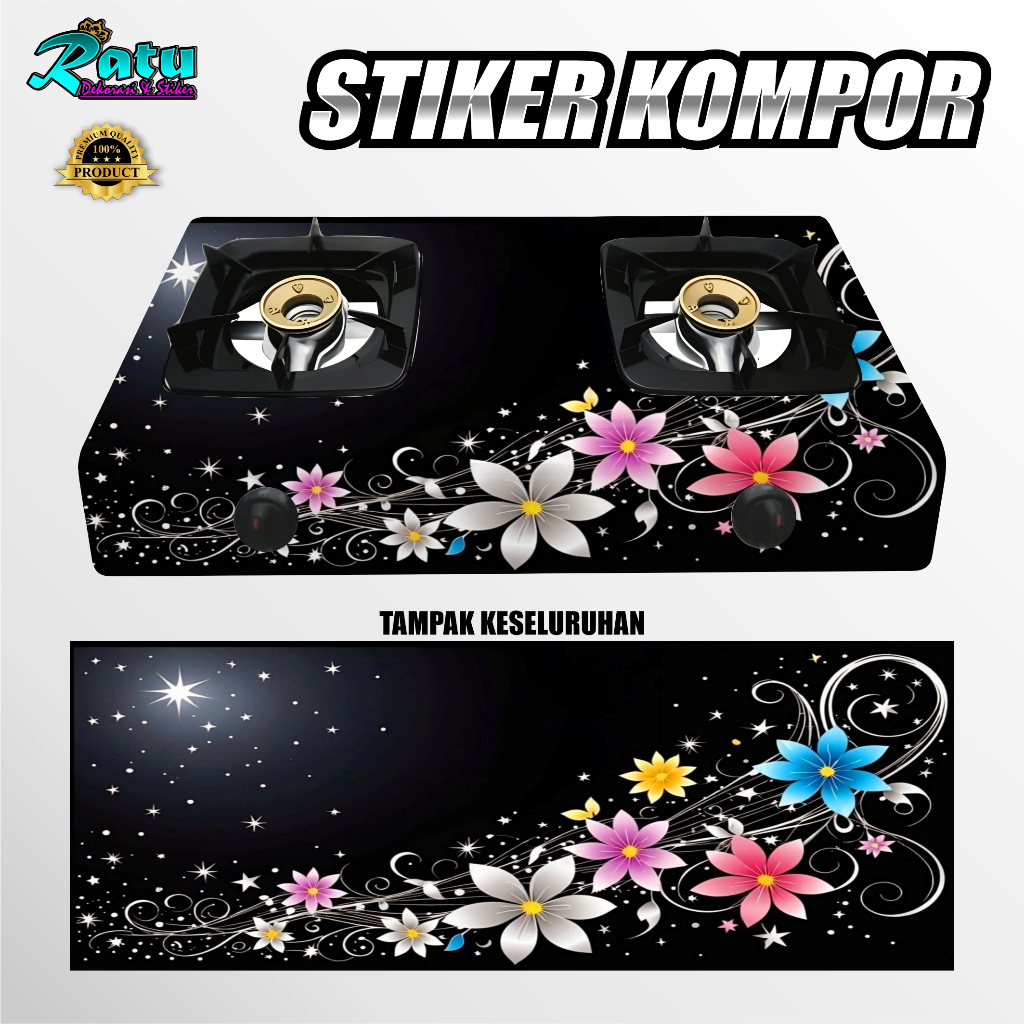 K75-MODERN ART GAS STOVE สติ๊กเกอร์ / 50 สติ๊กเกอร์ MOTIF สําหรับ 1 BURNER และ 2 BURNER GAS STOVES